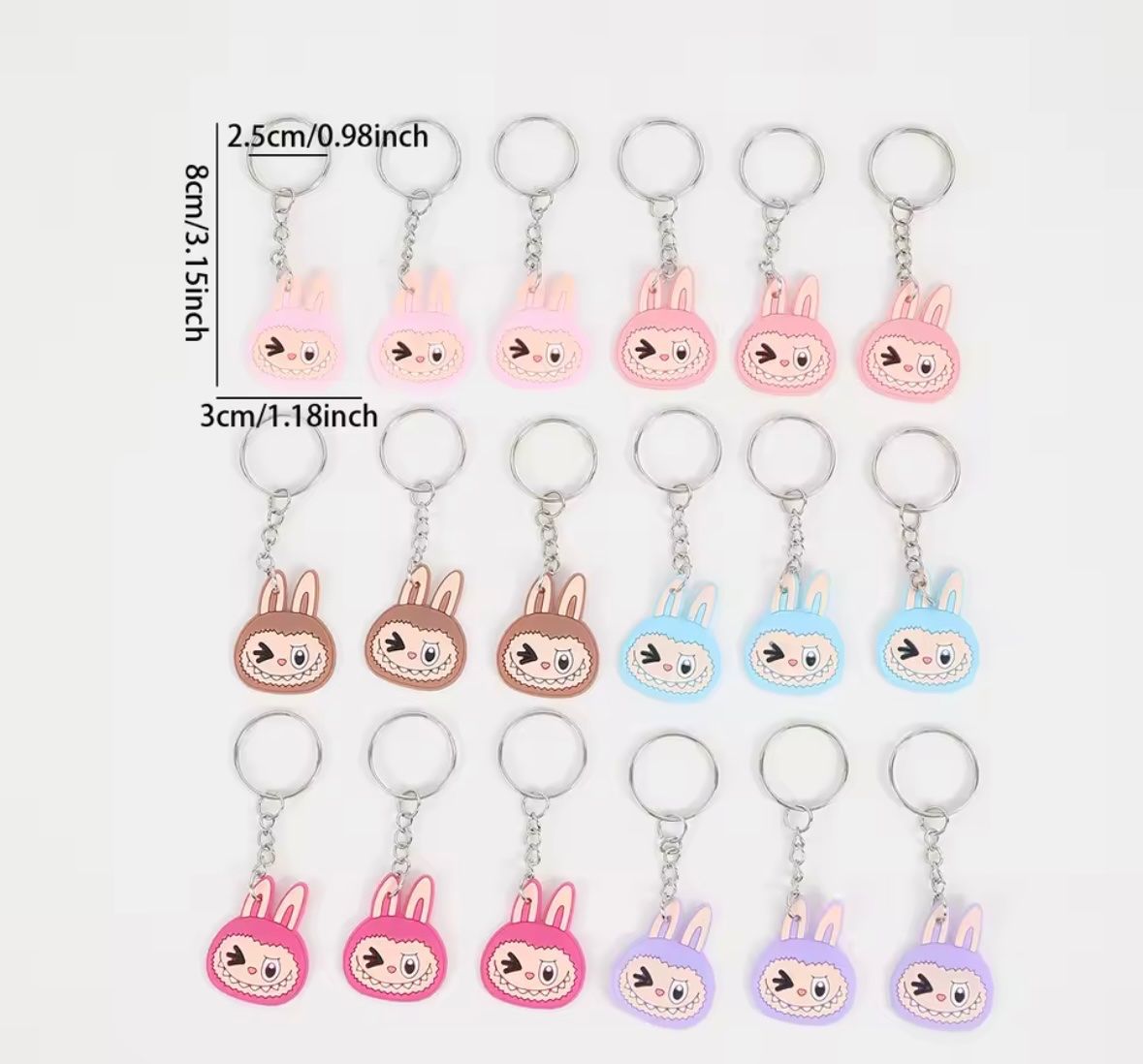 Portachiavi: 18 PCS  - Porte clé Labubu, New – Nuovo e nell'imballaggio originale da Collombey venduto da Cards07 1