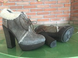 Winterlammfellschuh/stiefel Mont Cler