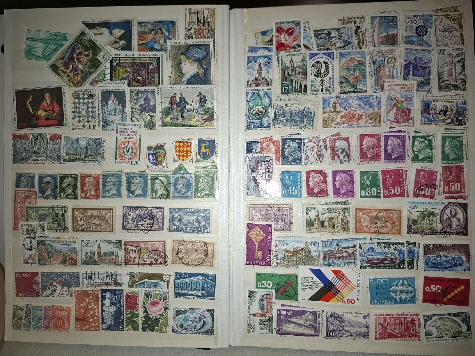 Alle Briefmarken: Sammlung Briefmarken Frankreich Italien – Gebraucht aus Balgach von SIMEON27 7