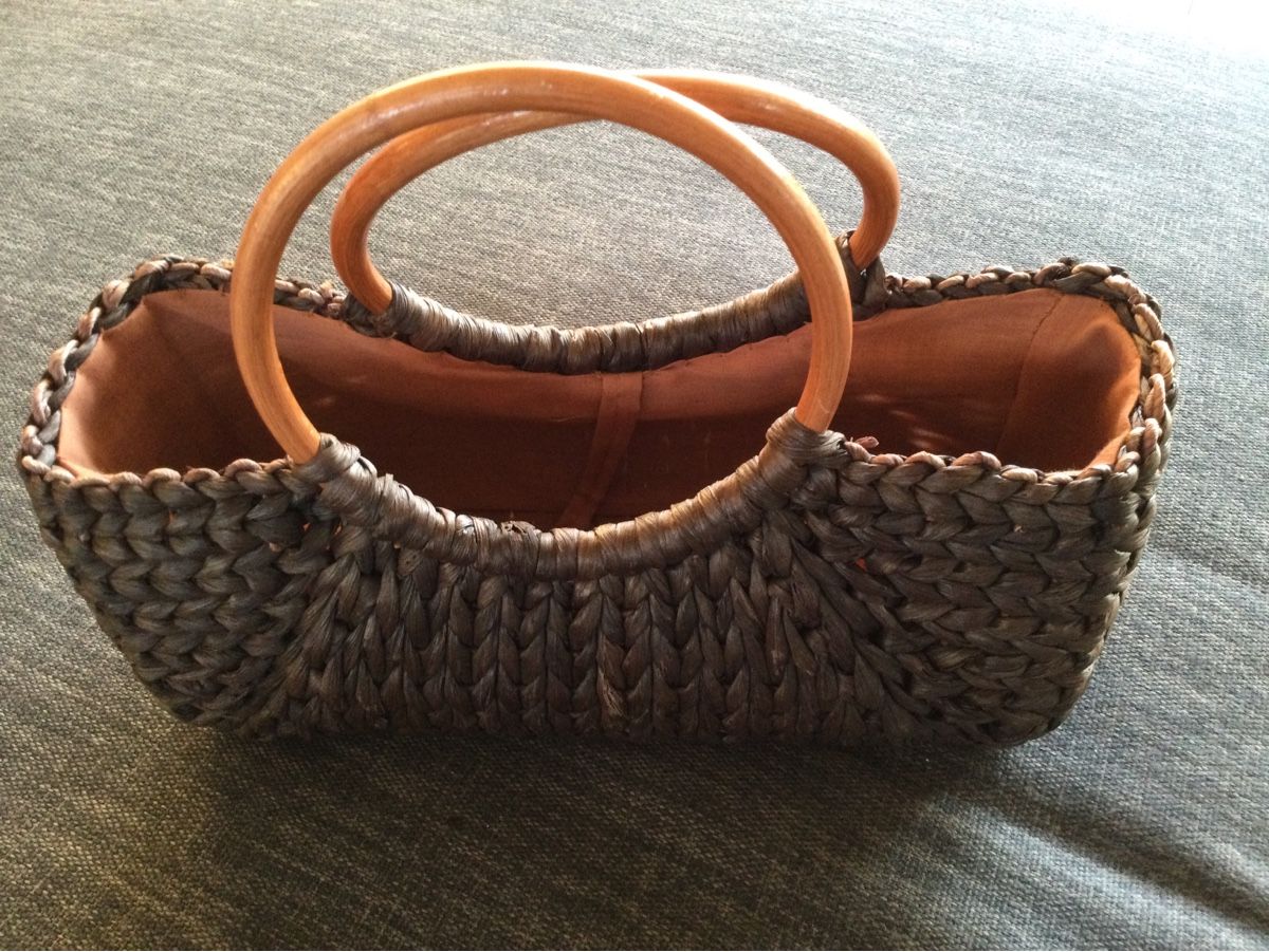 Taschen für Damen: Handtasche - Tasche Bast / Seegras - braun – Gebraucht aus Altnau von corinna_oe