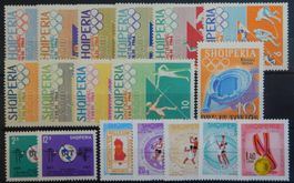 Albanien Lot mit guten Werten und Sätzen ** 1955/65 Lot V