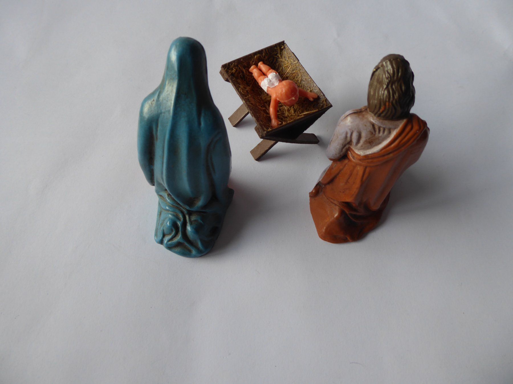 Statuette: Krippenfiguren: Maria, Josef, Krippe, Friedel, Manufaktur – Usato da Turbenthal venduto da Nautop 1