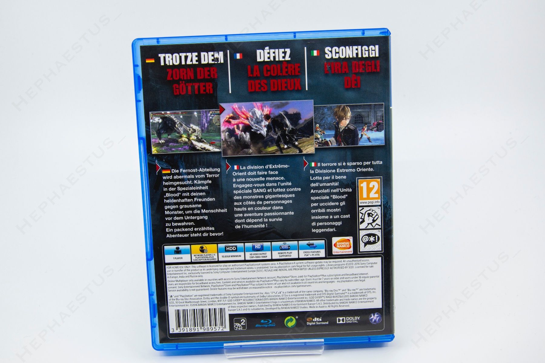 Jeu God Eater 2 Rage Burst - PS4 - Édition EURO - Occasion - Bon état