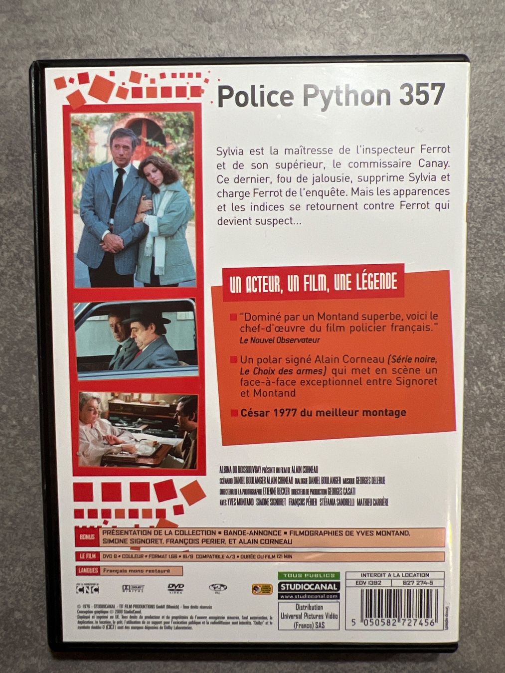 Tous les DVDs: DVD « Police Python 357 » Yves Montand, Simone Signoret – D'occasion à Bouveret par Feelgoodtrading 1