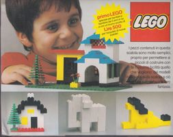 LEGO RARE VINTAGE 1977 STARTER SET FOR ITALIAN MARKET ONLY