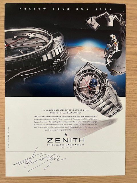 Autografi: Autografo Felix Baumgartner – Usato da S. Pietro venduto da SORETOLO