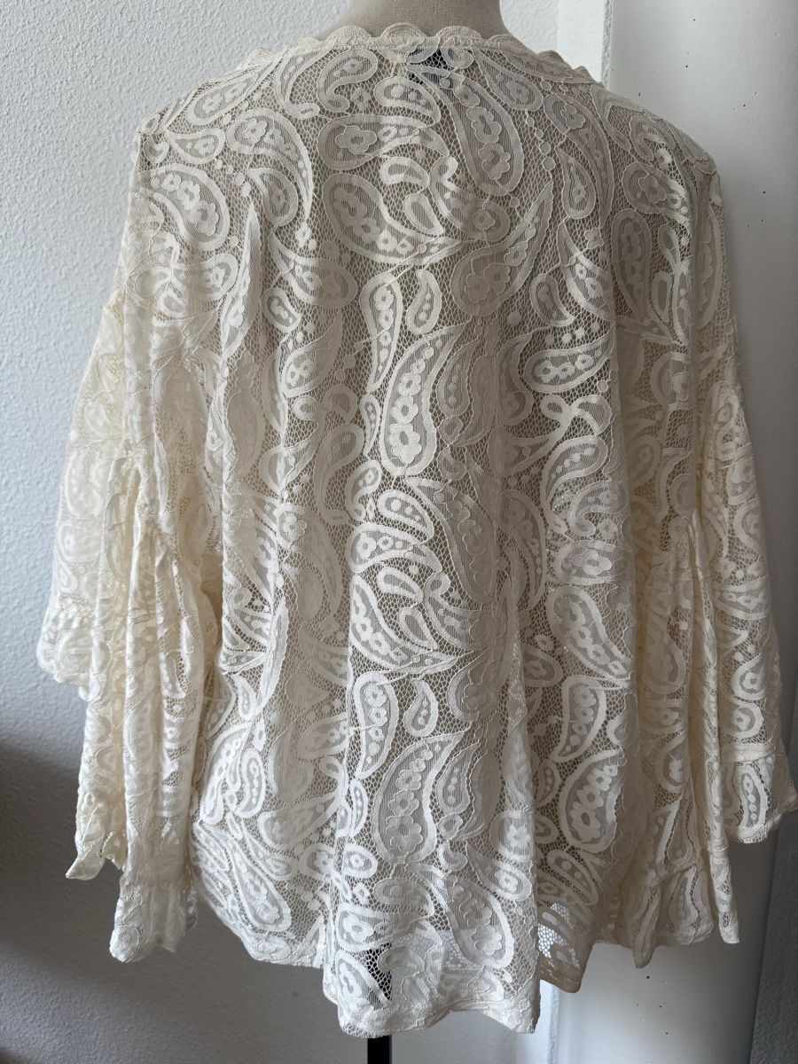 Tuniche: Blouse tunique dentelle crème WILD, taille one size – Nuovo (secondo la descrizione) da Morges venduto da sandy069 3