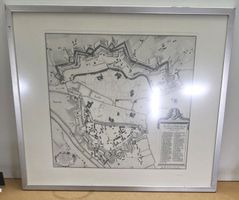 Historischer Stadtplan Zürich 1705 Henricus Vogelius Rahmen