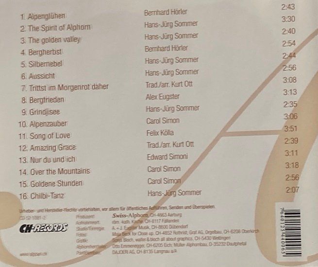 CD: AlpPan Duo - Alpenglühen – Usato da Grüningen venduto da azulmarron 1