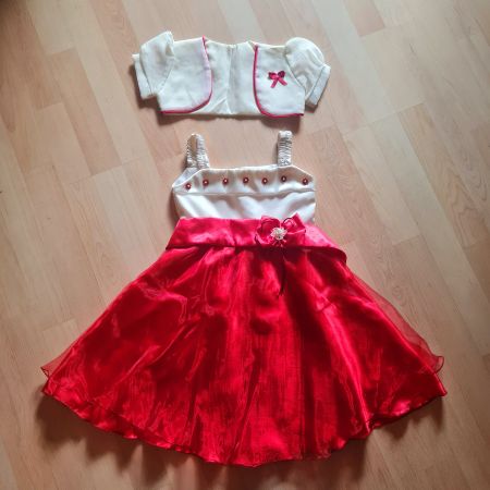 Handgemachtes elegantes Kleid Grösse 104 Mädchen
