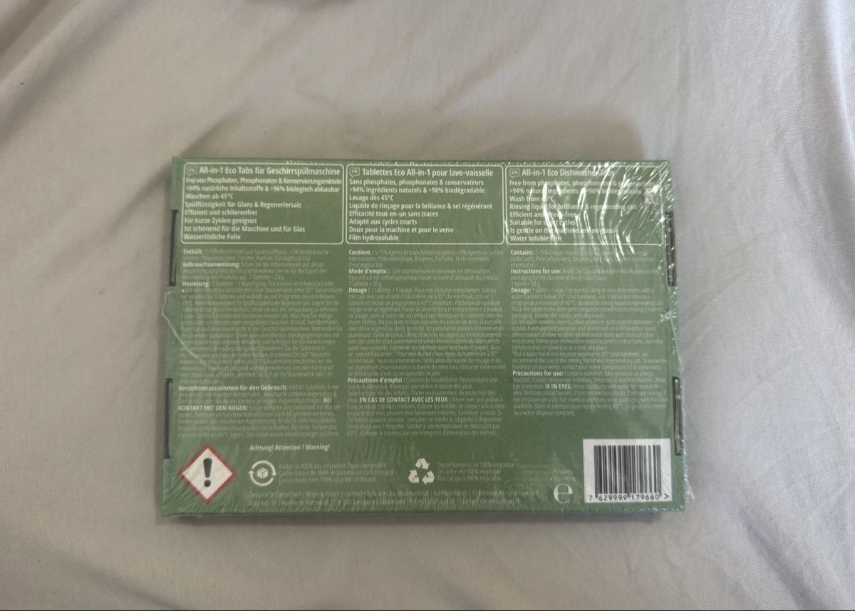 Lavastoviglie: ECO dishwasher tablets – Nuovo e nell'imballaggio originale da Crissier venduto da den_gb8b 1