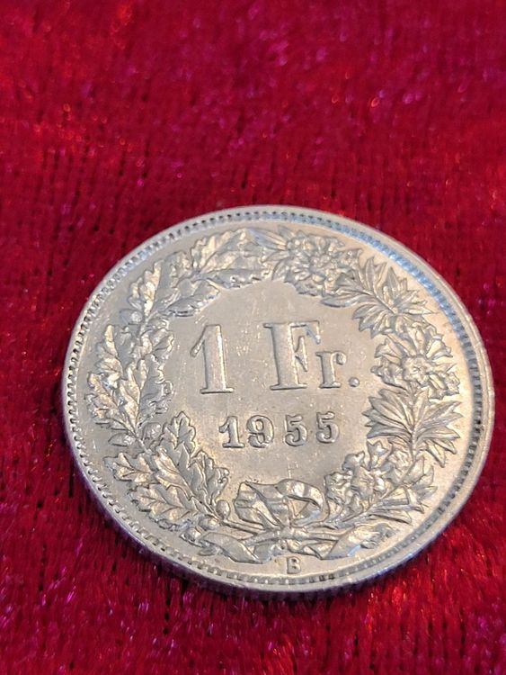 Tutti le monete: 1 Franken 1955 selten! – Usato da Neuenkirch venduto da majortom30