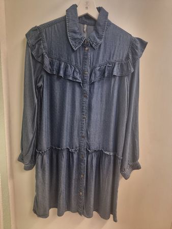 Jeanskleid blau Only Kids 146 mit Rüschen Neu!