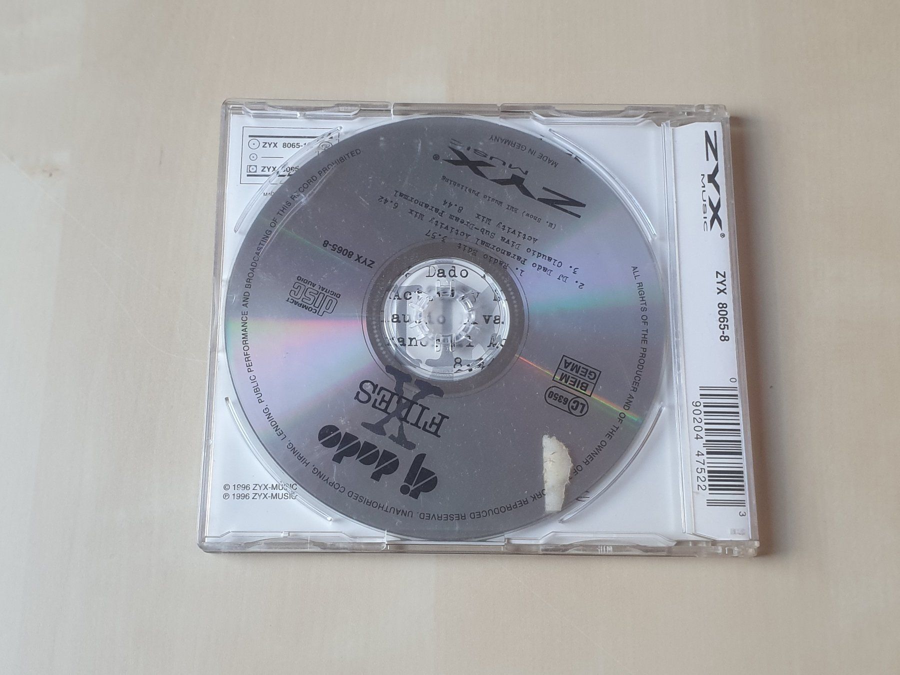 CD: DJ Dado X-Files – Usato da Stansstad venduto da collectorsshop 1