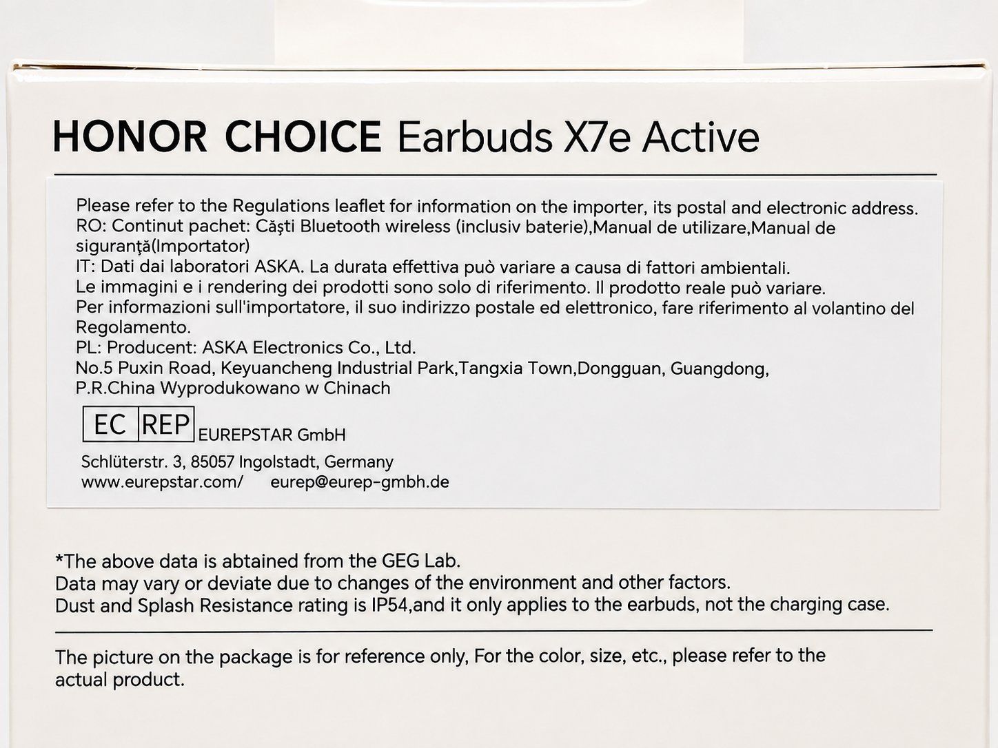 Honor Cuffie: HONOR CHOICE X7e Active Kopfhörer Earbuds - Neu – Nuovo e nell'imballaggio originale da Soyhières venduto da Spartan117 4