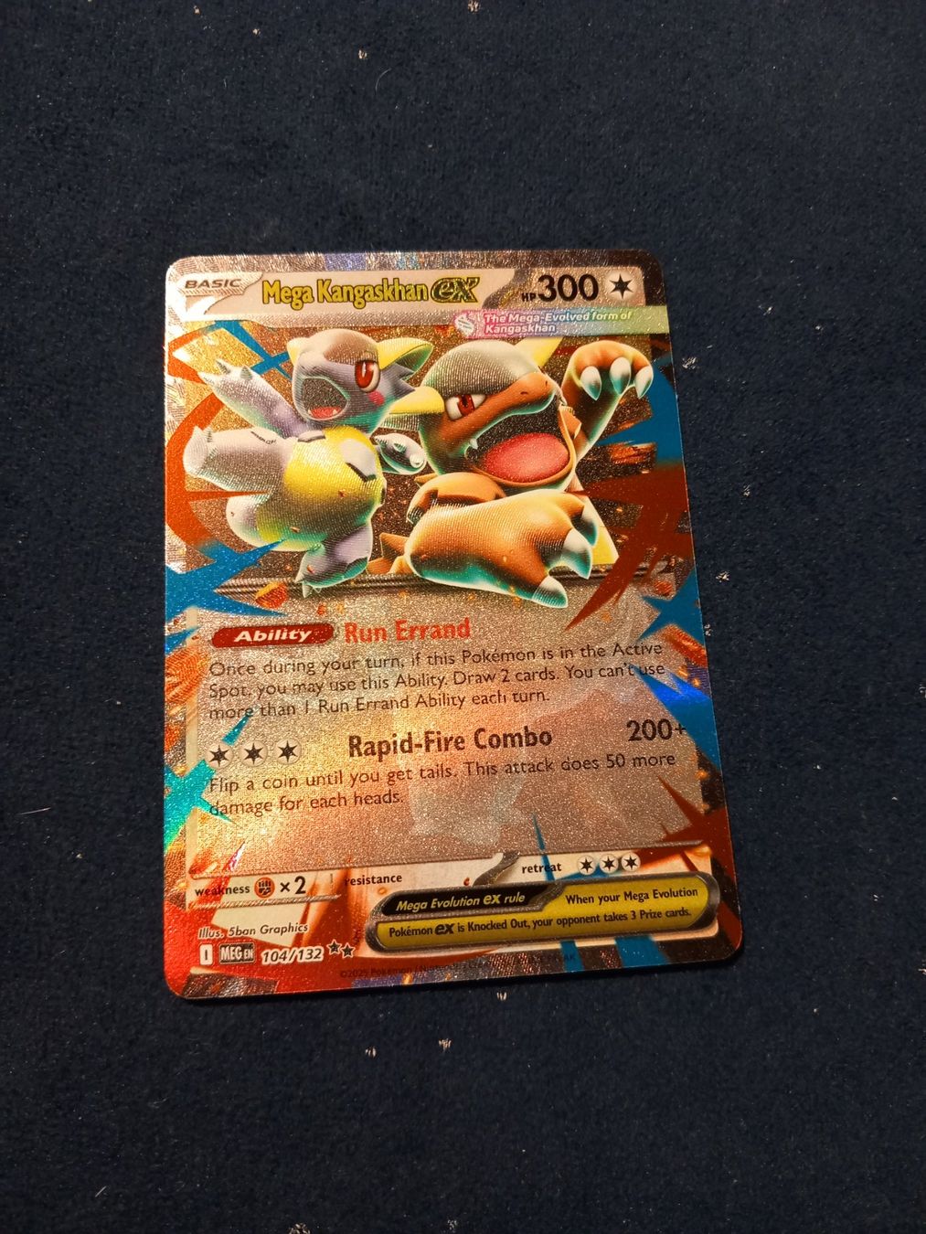 Pokémon Sammelbilder & Trading cards: Mega Kangaskhan EX HOLO Rare (EN) Mega Evolution - MEG 104 – Neu (gemäss Beschreibung) aus Hinterfultigen von Marcel2112