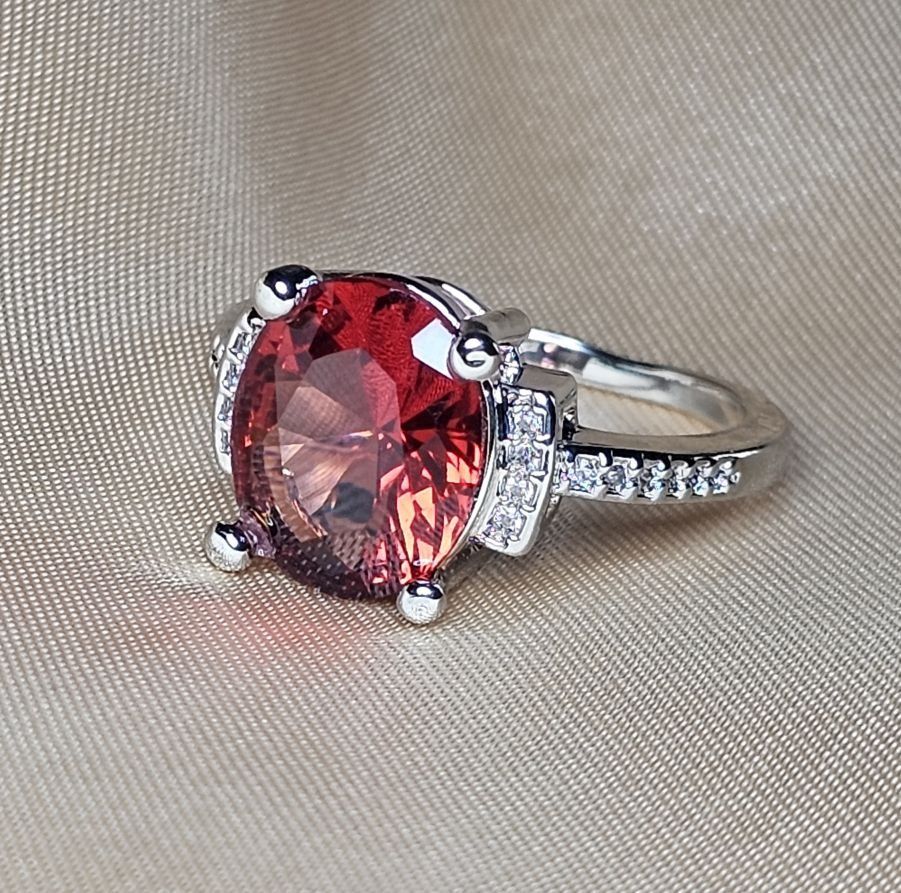 Anelli: Ring mit funkelndem Zirkonia, 925 versilbert Gr. 8 – Nuovo (secondo la descrizione) da Grenchen venduto da maretop 3