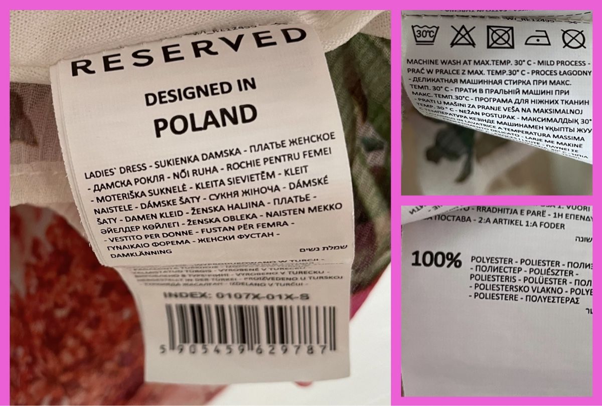 Kleider: schönes Kleid - Reserved - Original - Grösse S – Neu (gemäss Beschreibung) aus Wohlen AG von pinkyandgreeny 1