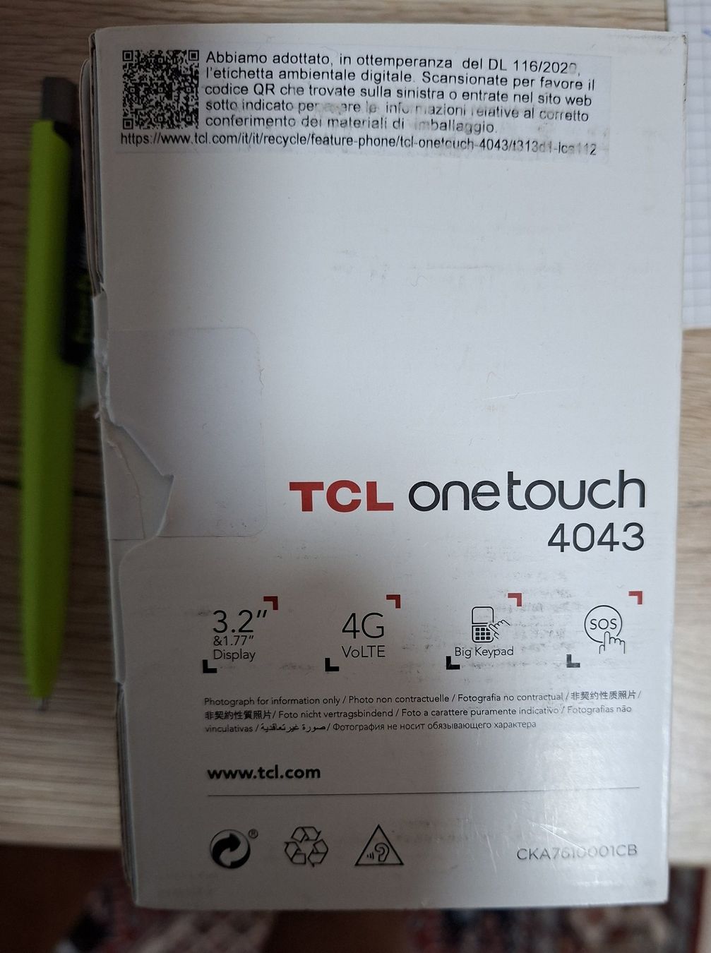 Telefoni cellulari / Smartphones: Handy TCL 4043 – Usato da Arbon venduto da Ramon39 2