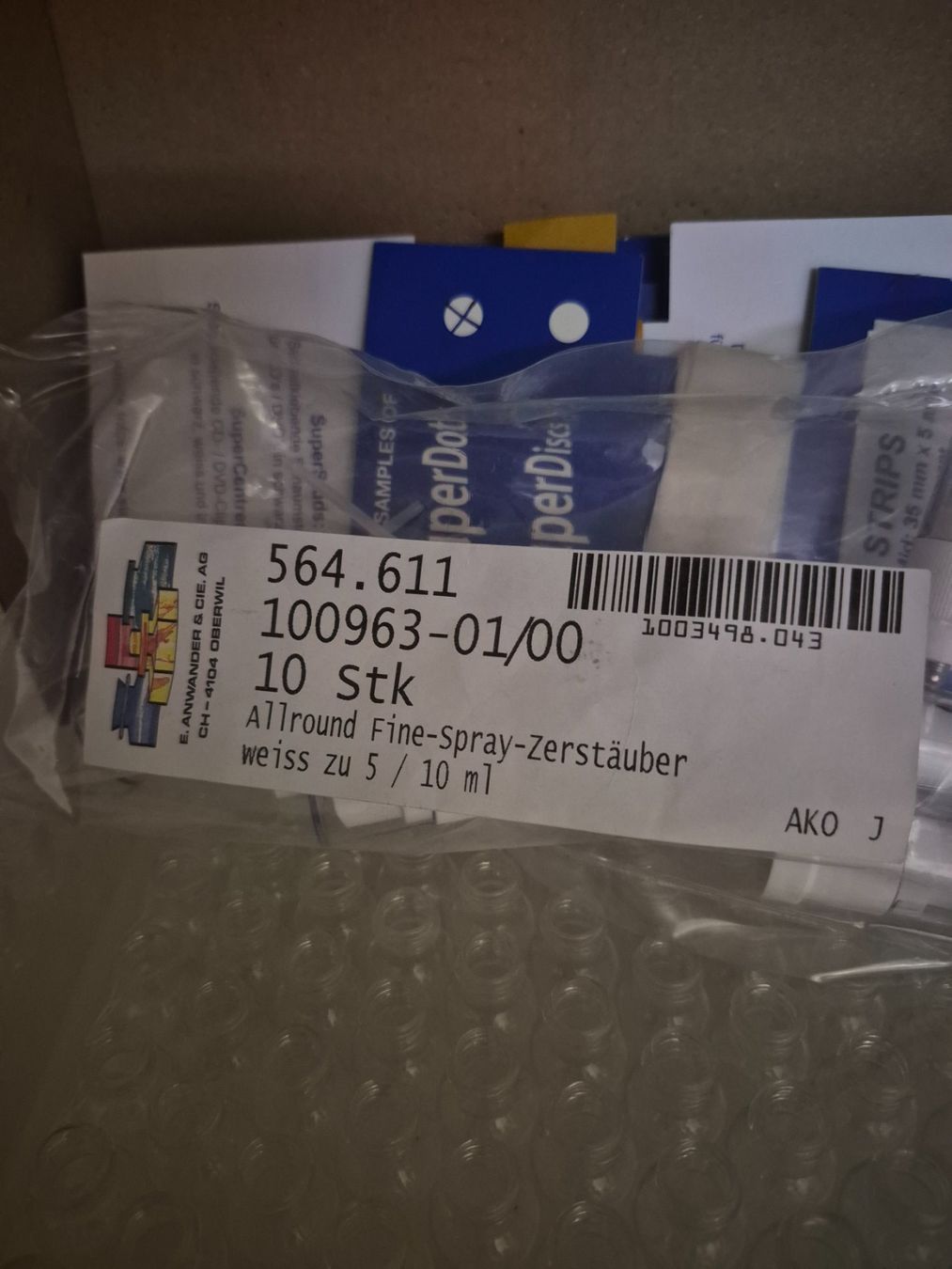 Gläser: 924 Posten Spraygläser mit Zubehör – Gebraucht aus Derendingen von Meisterstuecke 3