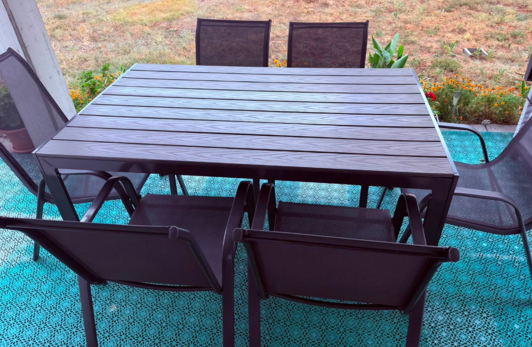 Set de table et chaises: Gartentisch mit 6 Stühlen – D'occasion à Niederurnen par marstwix 1