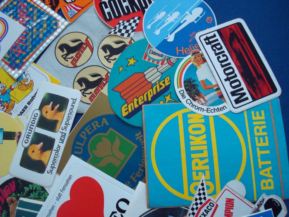 Vintage alte Abziehbilder / Aufkleber / Sticker | Kaufen auf Ricardo