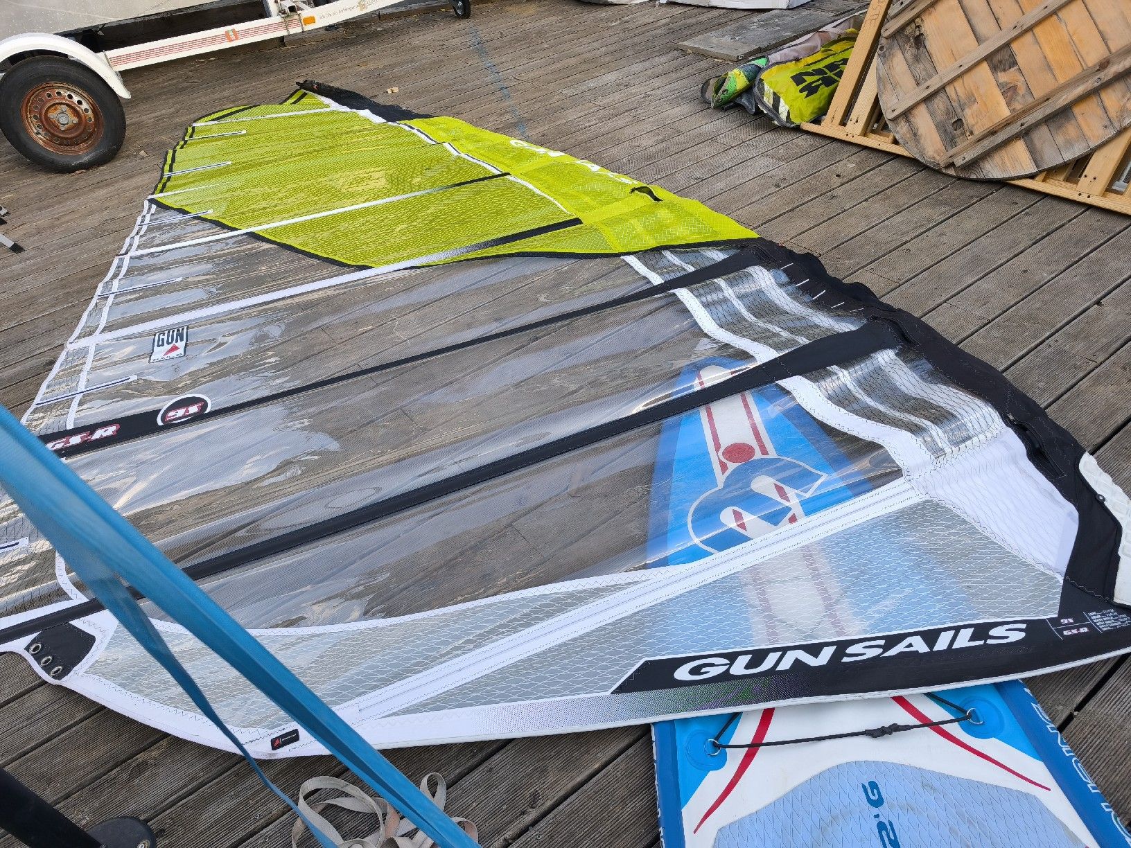 Surfen: Windsurfsegel Gunsail 9.5 Race 4 Camber – Gebraucht aus Göschenen von kai_9ppg 1