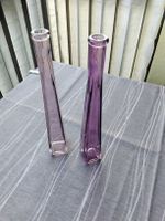 2 GLASFLASCHEN LILA