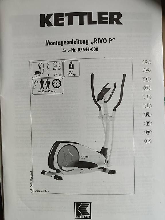 Hometrainer: Crosstrainer Kettler Rivo P – Usato da Flüelen venduto da pri_7p8g 3