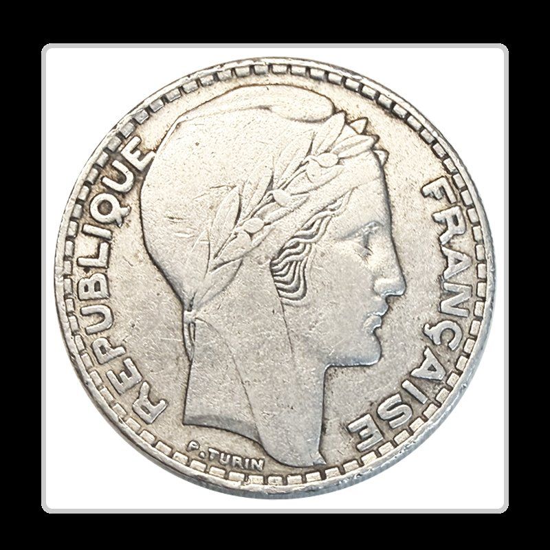 Tutti le monete: 20 francs Turin, rameaux courts 1933 – Usato da Martigny venduto da Numis-World 1