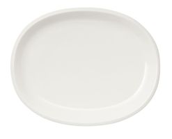 1 x Iittala Raami: Servierplatte oval 35 cm weiss