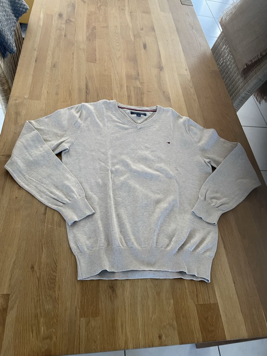 Tommy Hilfiger Pullover & Sweatshirts: Tommy Hilfiger Pullover V-Ausschnitt beige Grösse L – Gebraucht aus Dübendorf von jlu_r7hz 4