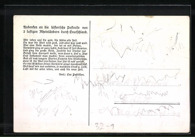 Cartoline postali: Eschweiler, Hist. Postreise von 2 lustig – Usato da Berlin venduto da bartko-reher 1