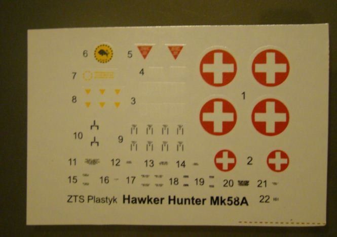 Kits de montage: Swiss Hawker Hunter Mk58A – Neuf avec emballage d'origine à Muttenz par flyte 5