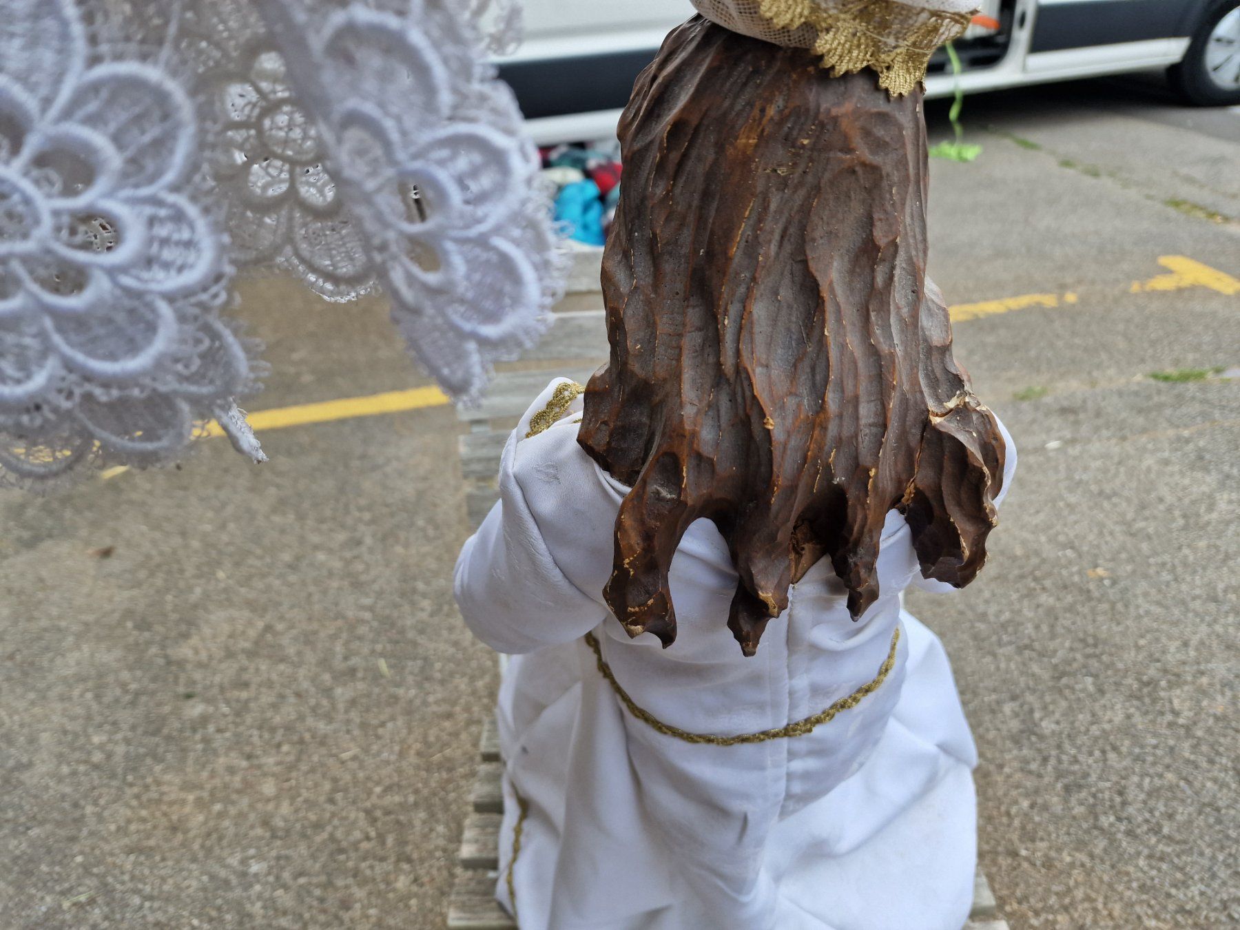 Skulpturen & Statuen: Maria mit Kind holz antik – Gebraucht aus Mettlen von elios0888 9