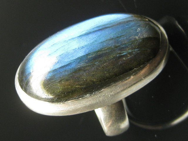 Anelli: Vintage Ring Silber 925 Labradorit Gr. 60 – Usato da Ermatingen venduto da Decovin