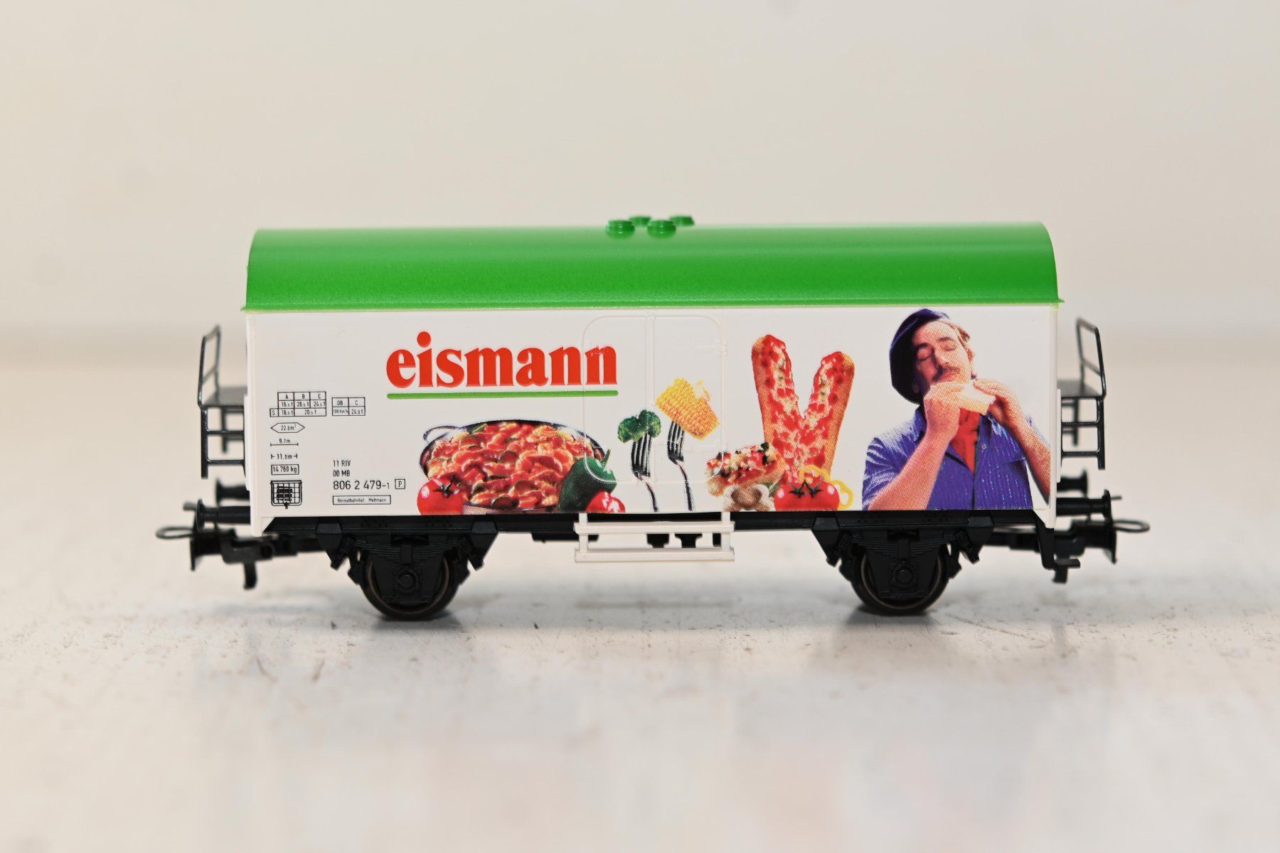 Märklin Modellini di ferrovie: Güterwagen Eismann Märklin 44185 HO/AC mit OVP – Usato da Laupen ZH venduto da Zmoewe 4
