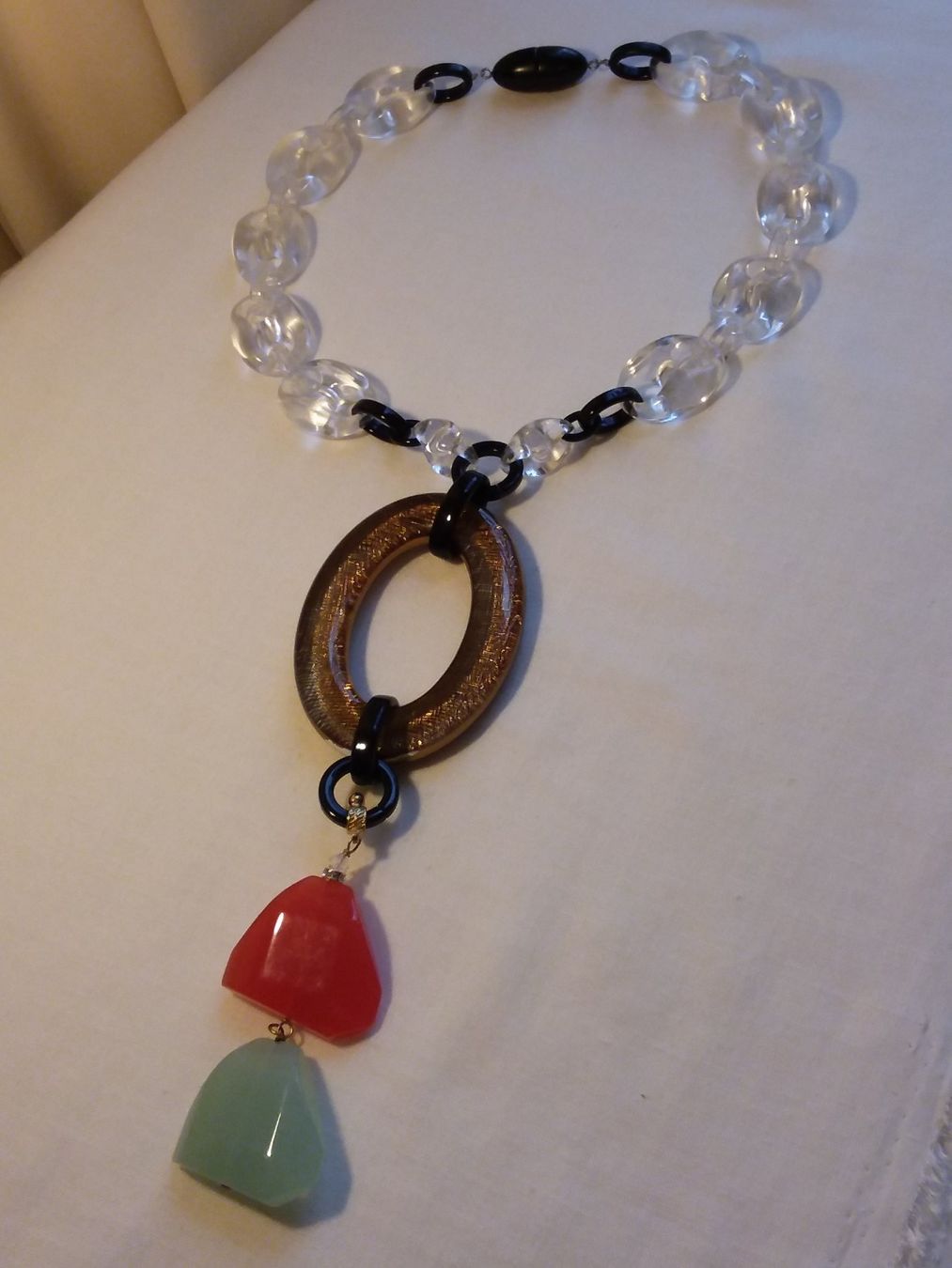 Catenine: Vintage 80er Jahre Statement Halskette Collier – Usato da Zürich venduto da gutsan