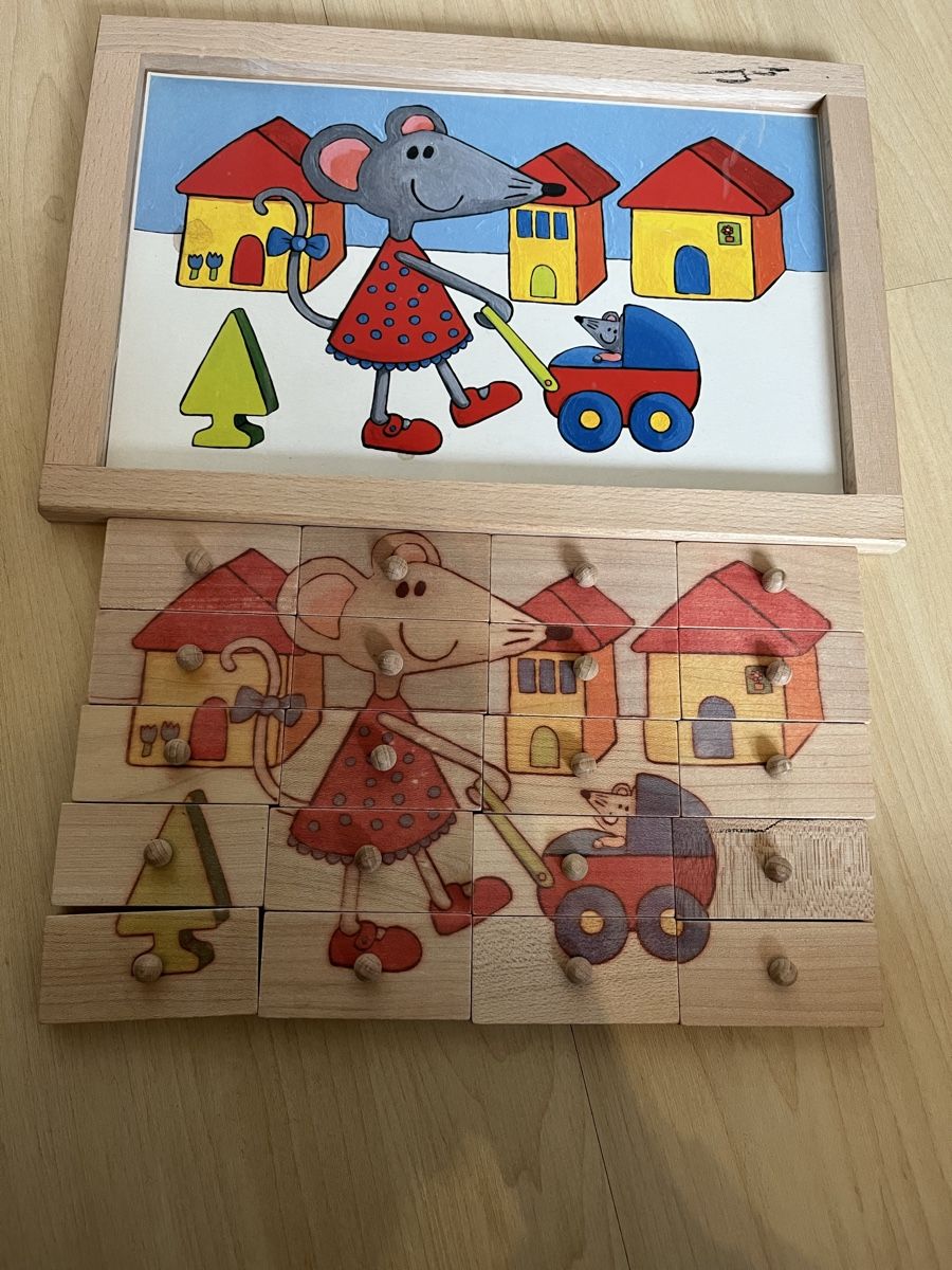 Puzzle: Holz-Bilderpuzzle – Usato da Herznach venduto da Leimsa