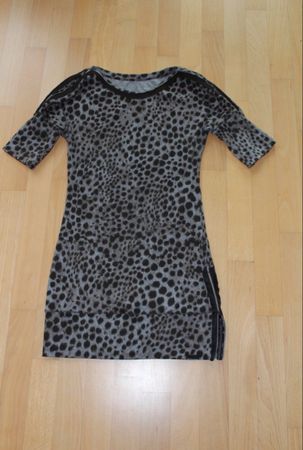 Marc Cain Kleid Gr. 36 Tierprint Kurzarm Sommer