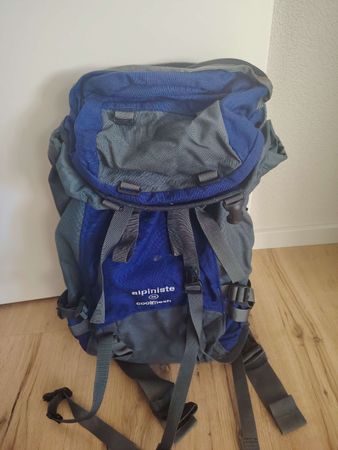 Wanderrucksack Alpiniste 30 Coolmesh blau grau gebraucht
