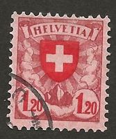 Abart Freimarke 164.2.01a Schweiz Katalog 120.-