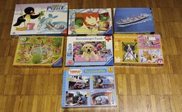 Lot Puzzles, 13 Einzelpuzzle von 0 - 99 Teile