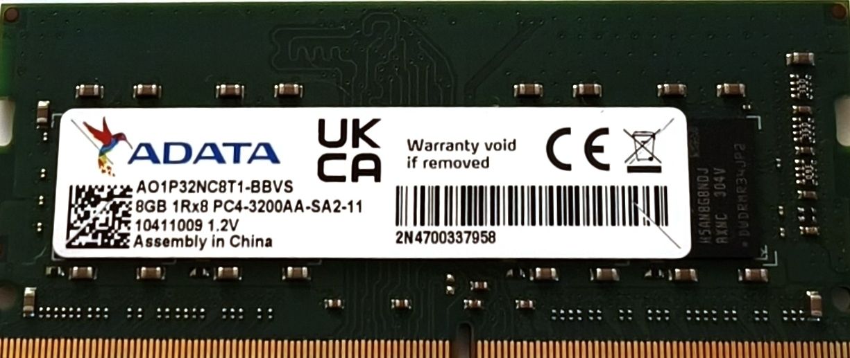 Memory / RAM: Ram DDR4 8Go 3200 AA – Gebraucht aus genève von chrisgnv