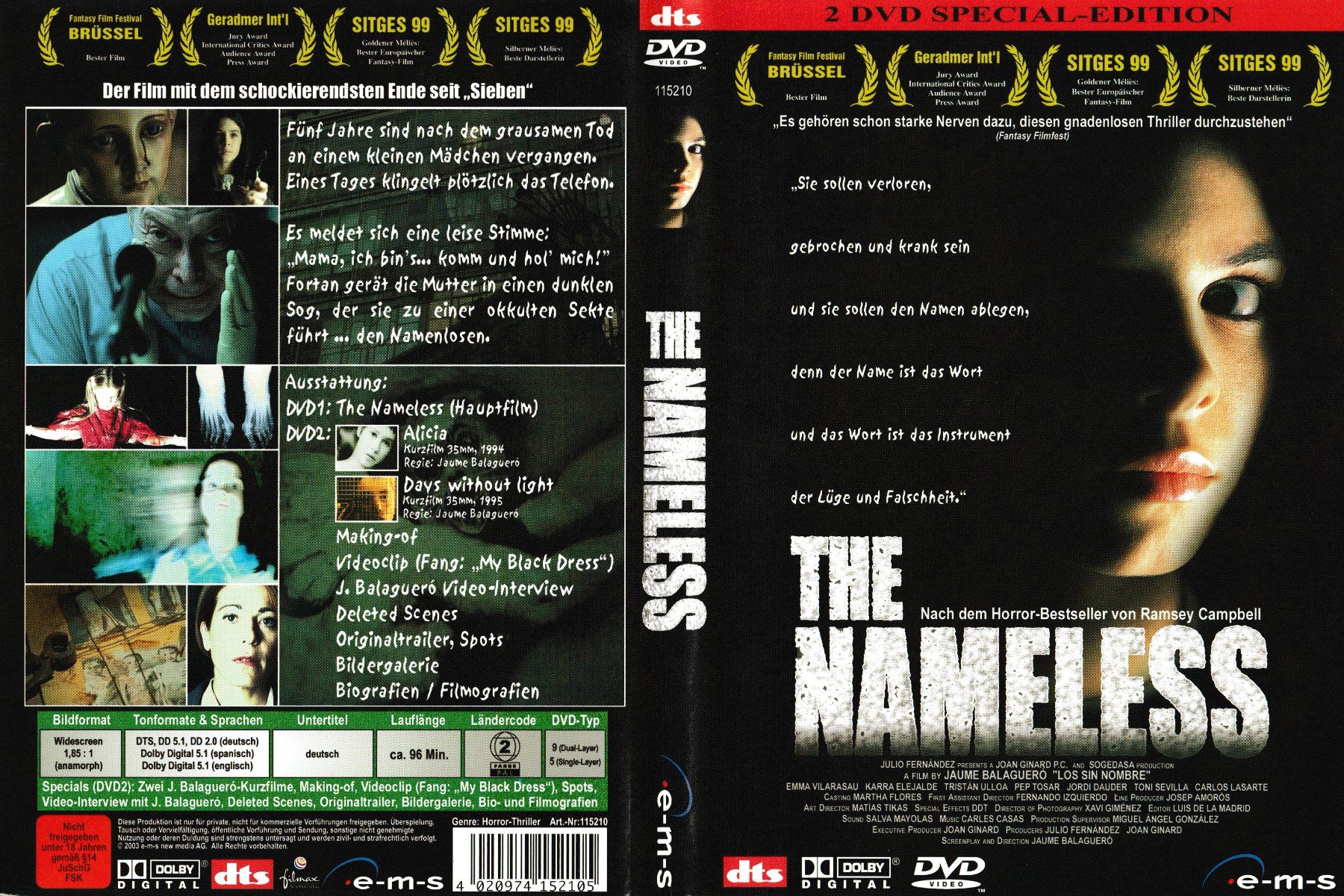 Tutti i DVDs: DVD - The Nameless – Usato da Langnau am Albis venduto da MediaRescuerKeLoX
