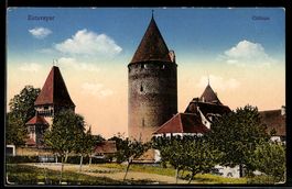 AK Estavayer, Teilansicht mit Turm