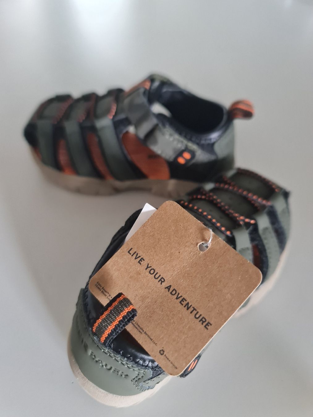 Bauer Chaussures garçon: Eddie Bauer Sandalen, Grün/Orange, Grösse 25/26 oder US 7, N – Neuf avec emballage d'origine à Noflen BE par vco_hnn7 5
