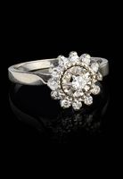Bague or et diamants