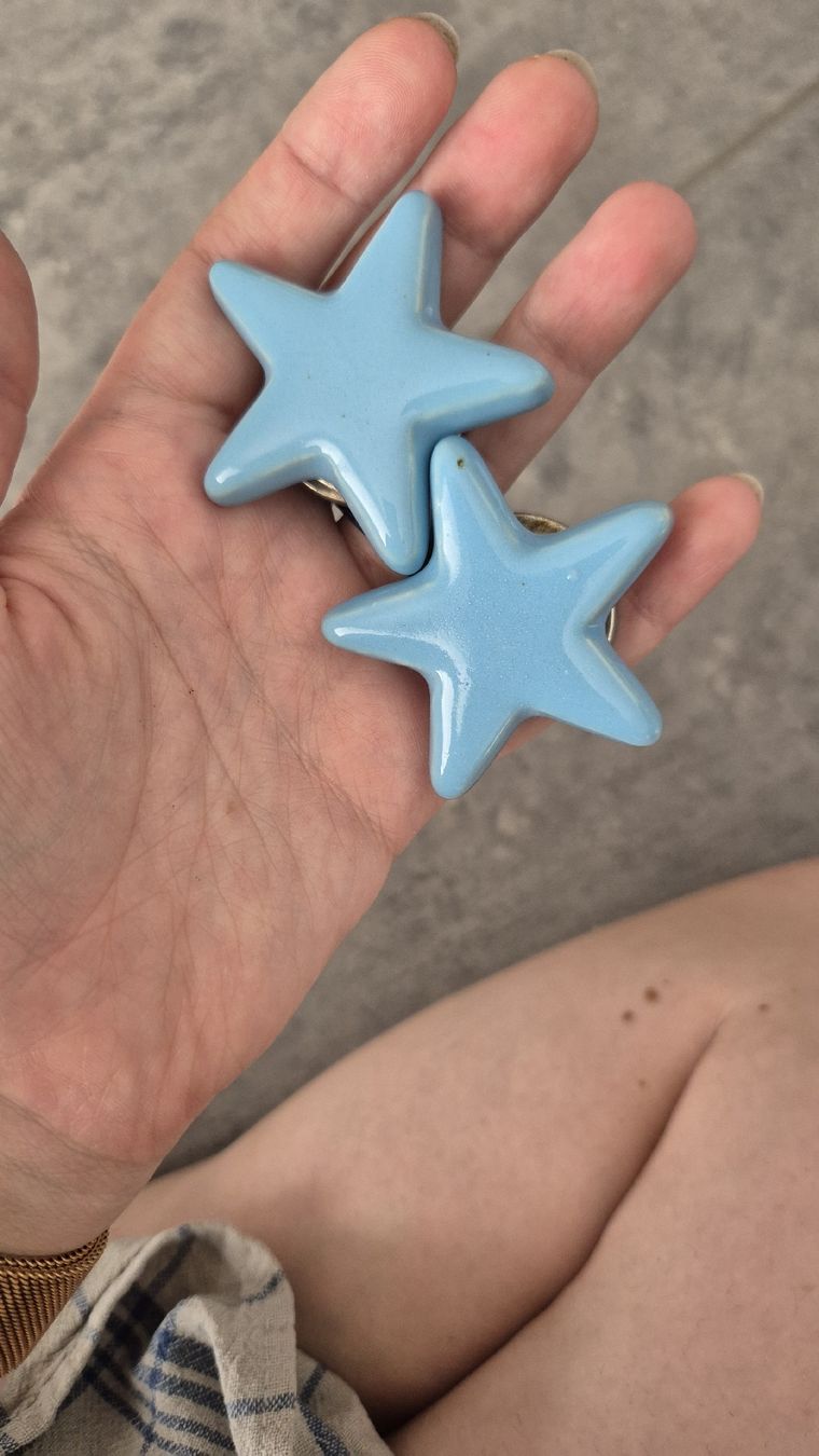 Alle Dekorationen: Möbelknöpfe Keramik blau 8 Stk. – Gebraucht aus Steinen von I_nikita_I 2