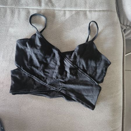 Mini top sexy Bershka M noir
